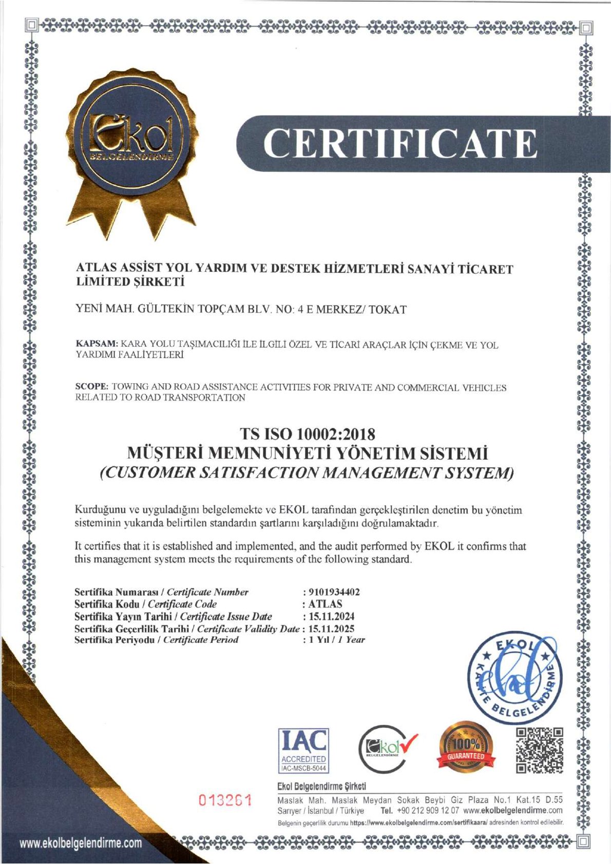 ISO 10002:2018